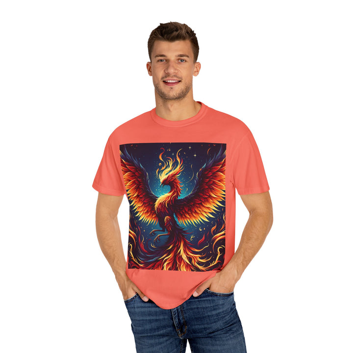 Phoenix Fire Unisex T-Shirt - Artistic Flame Design, Graphic Tee, Trendy Apparel, Gift for Art Lovers, Summer Fashion