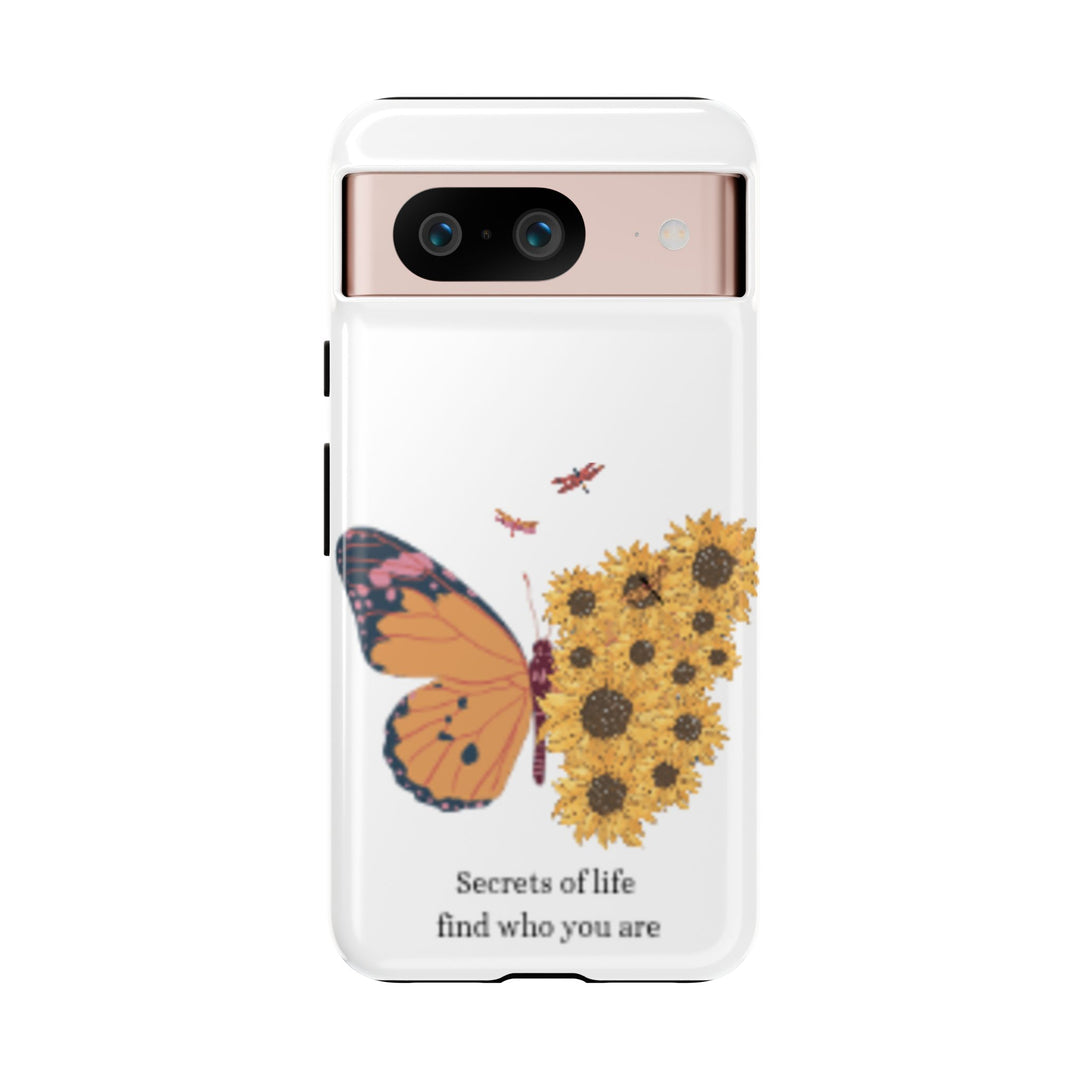 Butterfly & Sunflower Phone Case - "Secrets of Life" Design