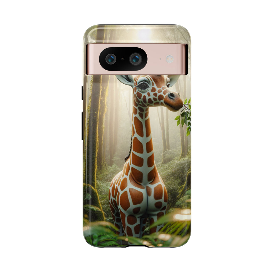 Giraffe Tough Phone Case - Cute Animal Design for Nature Lovers