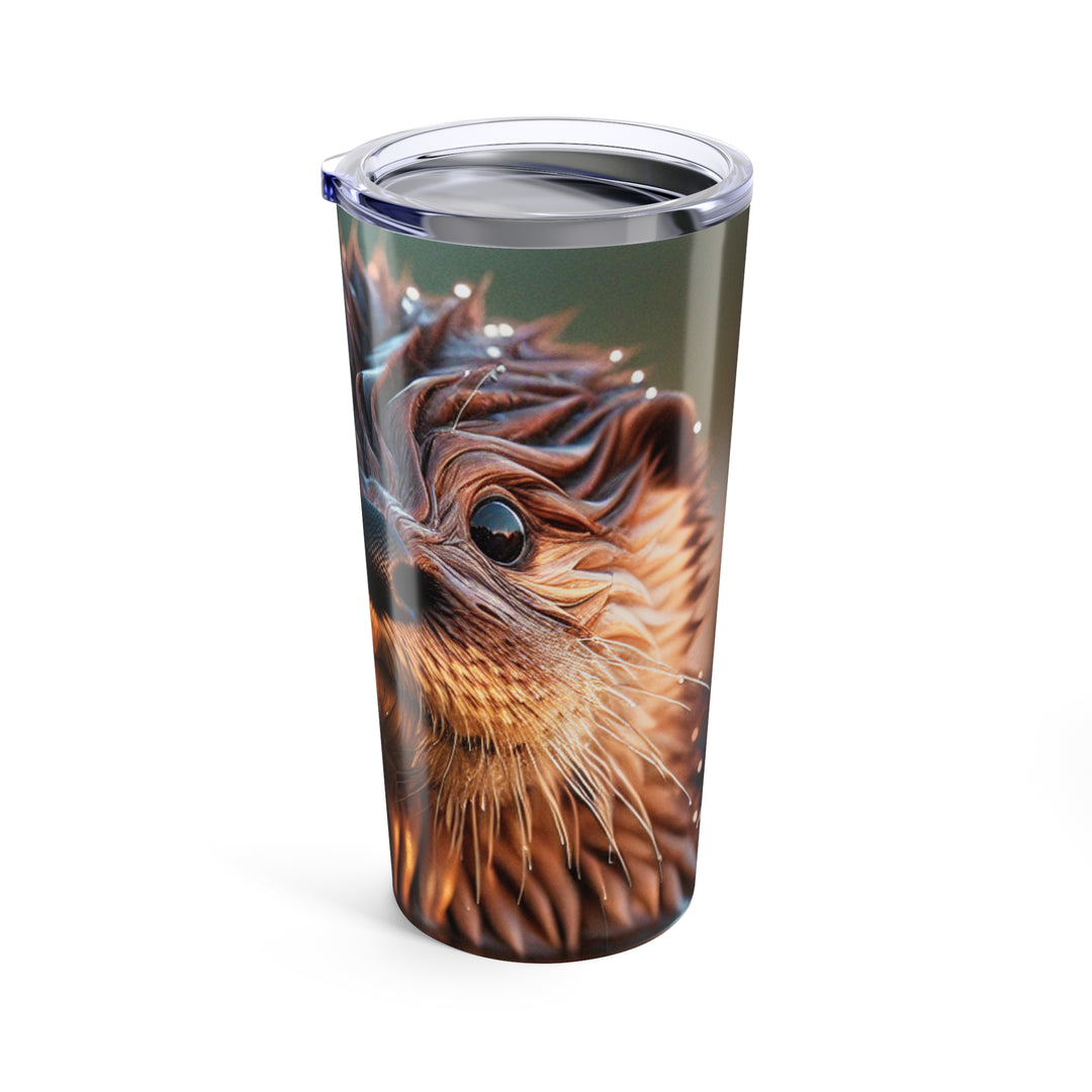 Cute Hedgehog Tumbler 20oz - Nature Inspired Travel Mug, Perfect Gift for Animal Lovers & Outdoor Enthusiasts