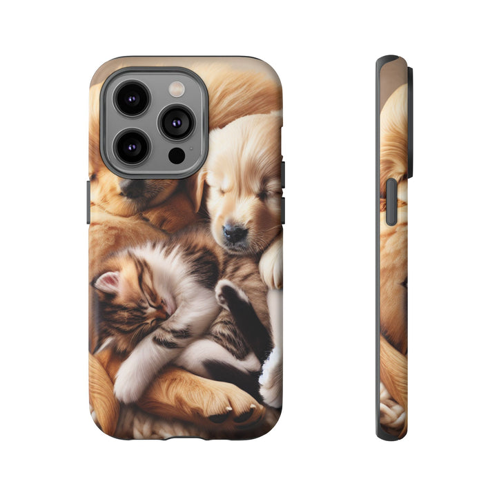 Cute Pets Phone Case - Adorable Dog and Cat Design for Animal Lovers
