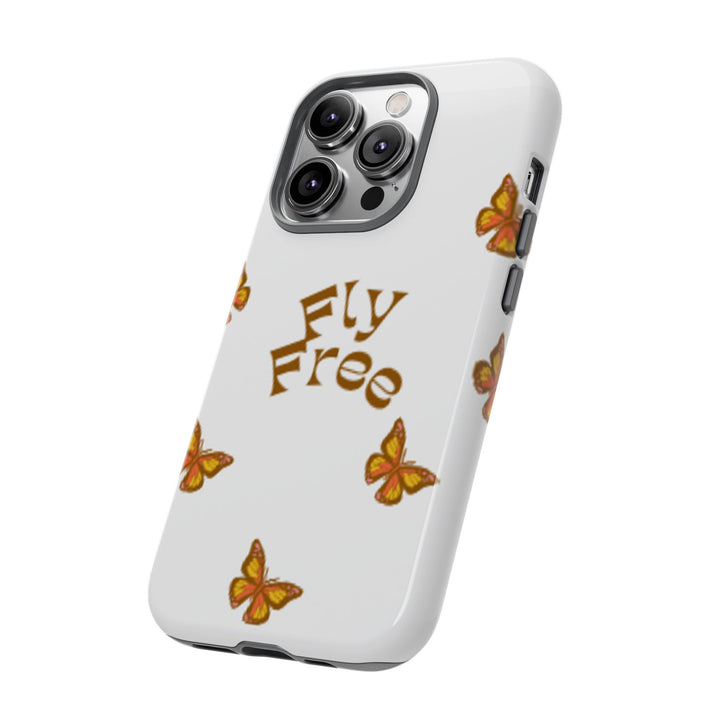 Stylish Phone Case | 'Fly Free' Butterfly Design | Unique Tough Cases