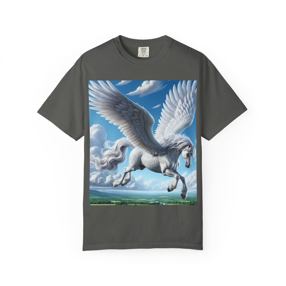 Mythical Pegasus Unisex Garment-Dyed T-shirt | Dreamy Fantasy Art Tee