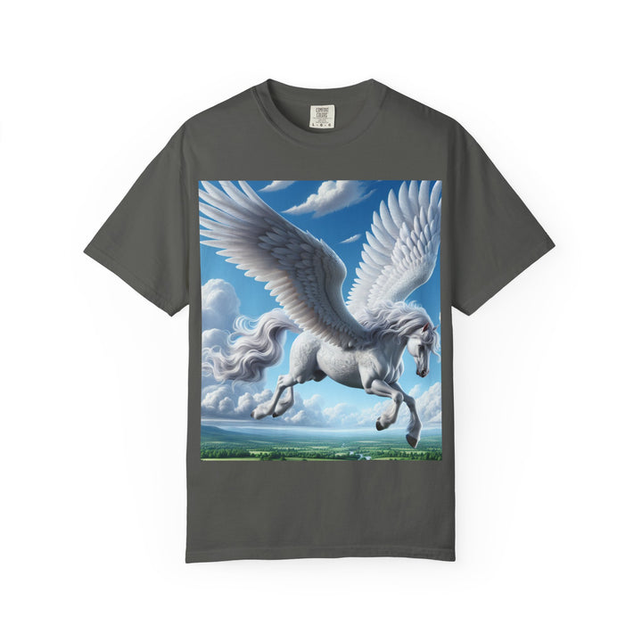 Mythical Pegasus Unisex Garment-Dyed T-shirt | Dreamy Fantasy Art Tee