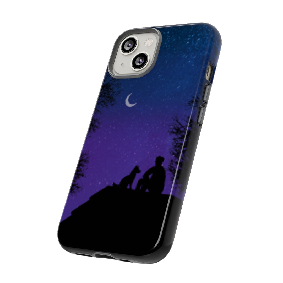 Starry Night Phone Case for Dog Lovers