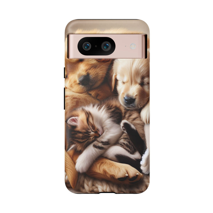 Cute Pets Phone Case - Adorable Dog and Cat Design for Animal Lovers