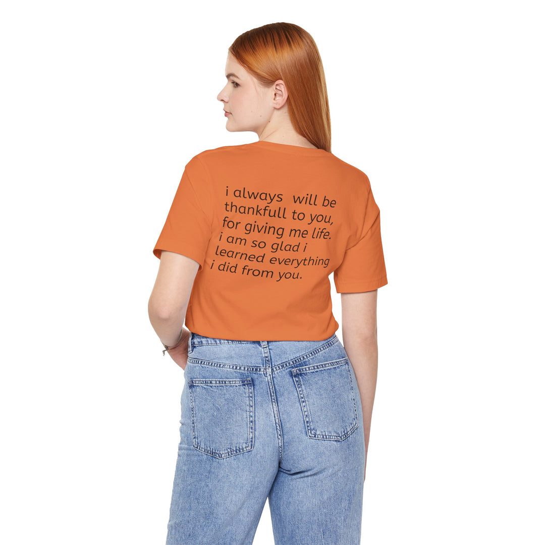 Love You Mom Short Sleeve Tee - Thankful Gift for Mother's Day