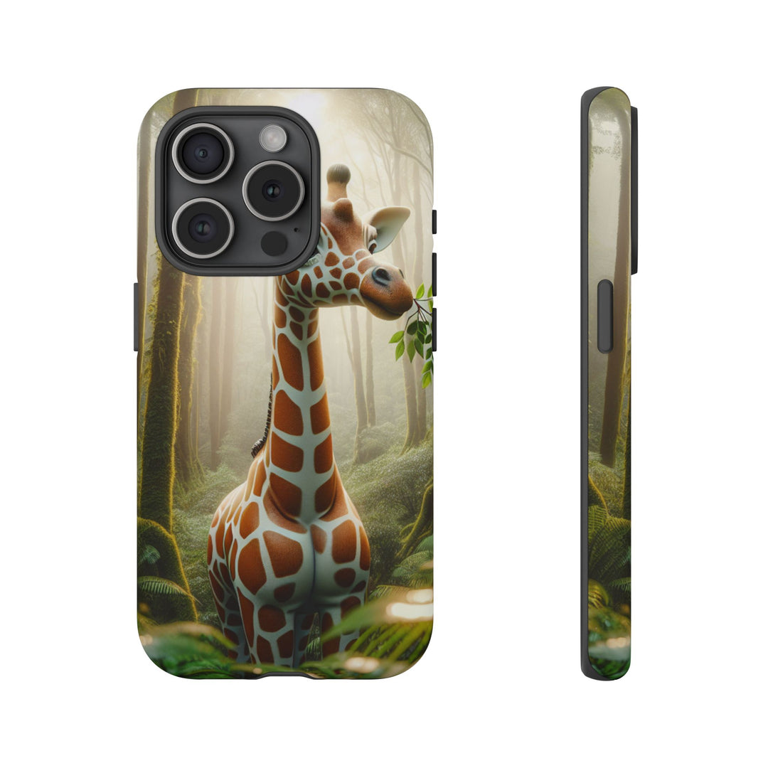 Giraffe Tough Phone Case - Cute Animal Design for Nature Lovers