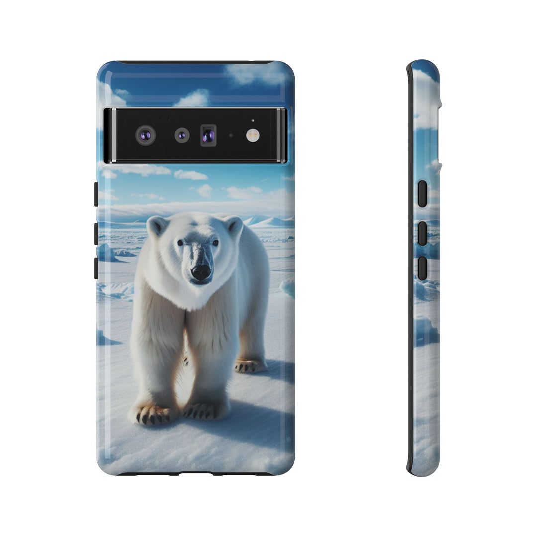 Polar Bear Tough Phone Case - Durable Protector with Arctic Design