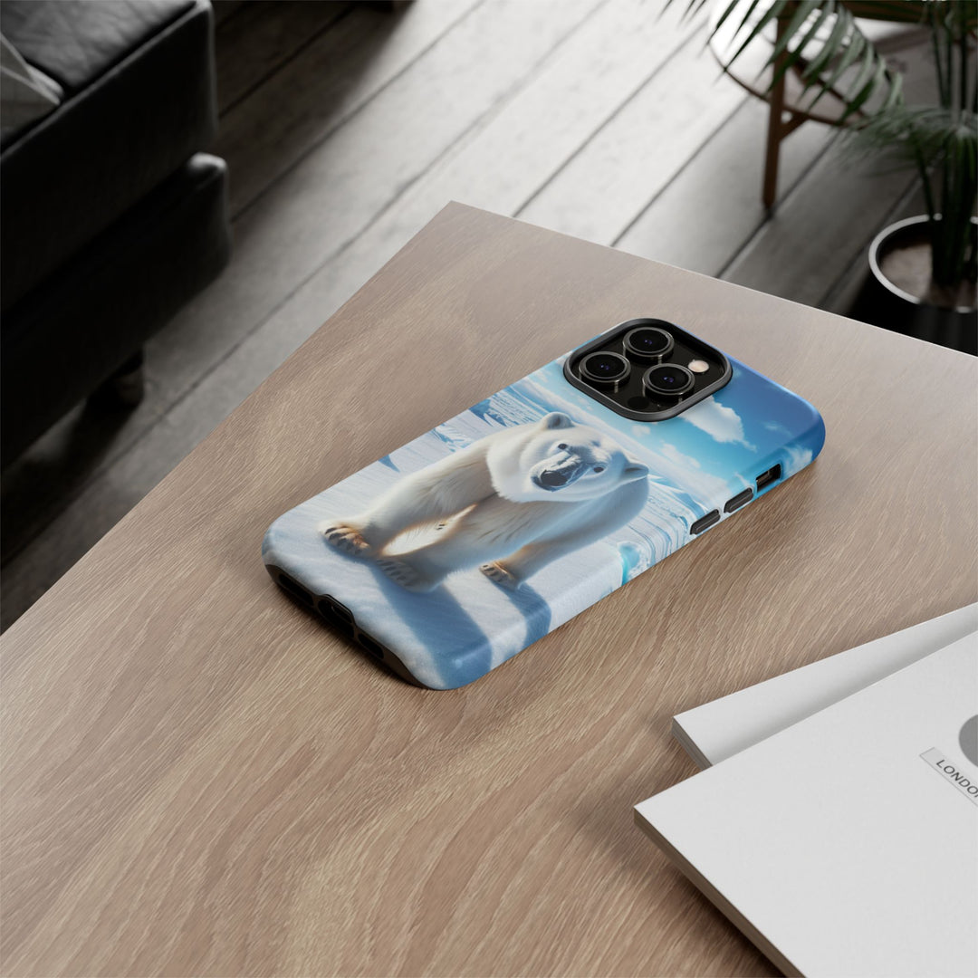 Polar Bear Tough Phone Case - Durable Protector with Arctic Design
