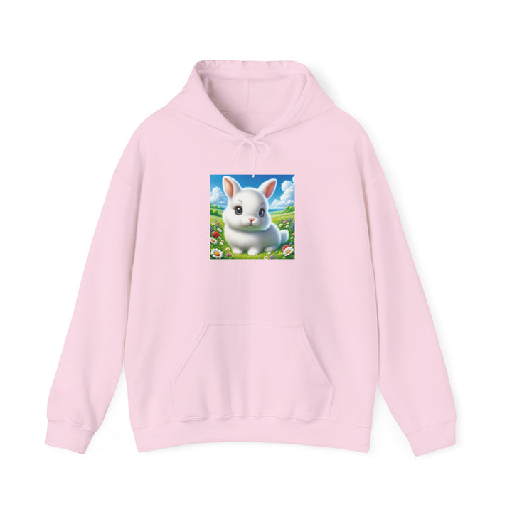 Cute Bunny Hooded Sweatshirt for Animal Lovers, Cozy Apparel for Spring, Easter Gift, Gift for Kids, Casual Wear