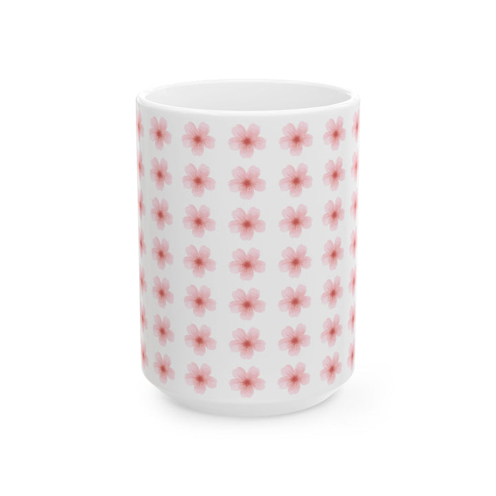 Blossom Print Ceramic Mug | Floral Coffee Cup | 11oz & 15oz