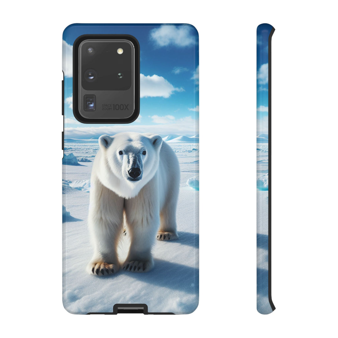 Polar Bear Tough Phone Case - Durable Protector with Arctic Design