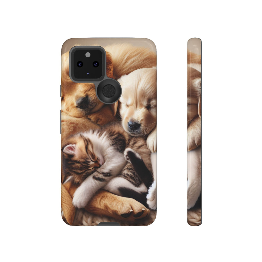 Cute Pets Phone Case - Adorable Dog and Cat Design for Animal Lovers