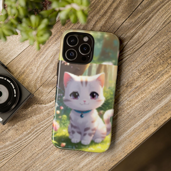 Cute Ai Cat Phone Case - Tough Protection with Floral Design for Cat Lovers