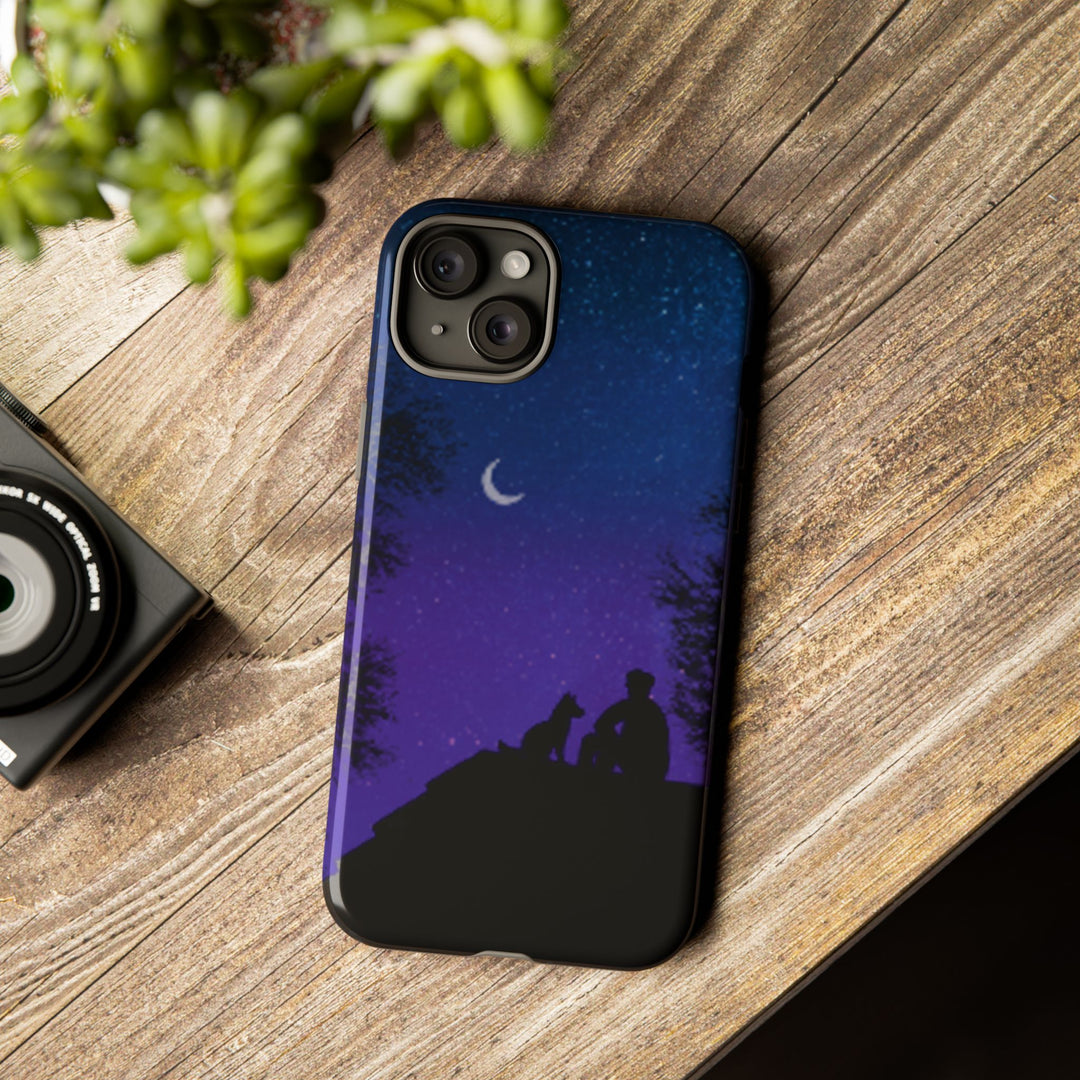 Starry Night Phone Case for Dog Lovers