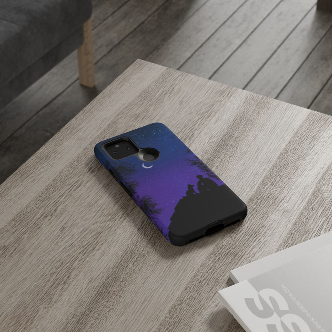 Starry Night Phone Case for Dog Lovers