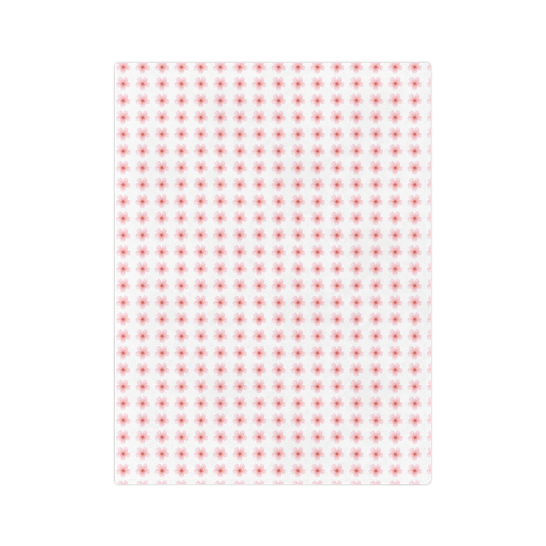 Cozy Velveteen Microfiber Blanket with Floral Design - Perfect for Home Decor and Gift Giving
