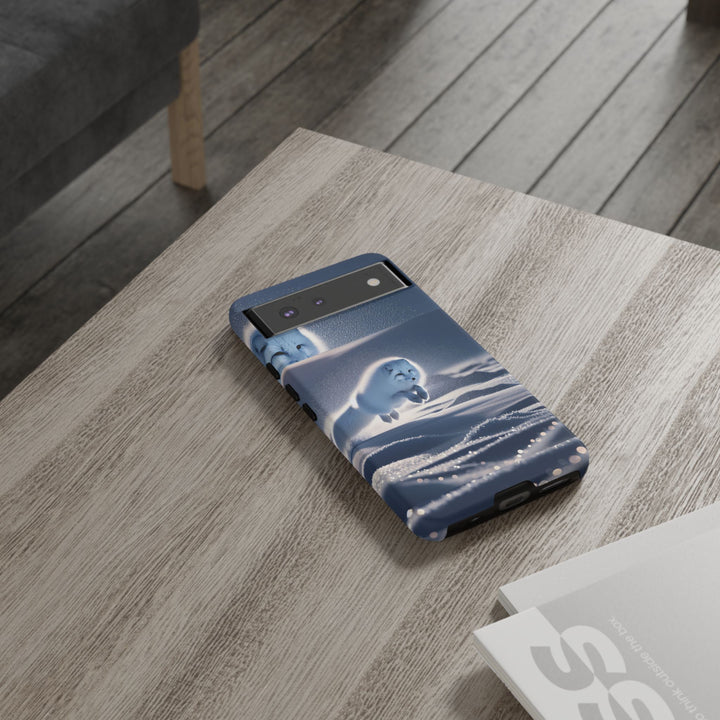 Cute Arctic Fox Phone Case – Tough Protective Cover for Animal Lovers