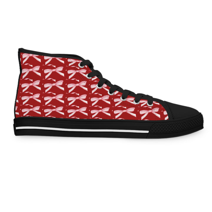 Women’s High Top Sneakers with Cheerful Dragonfly Print