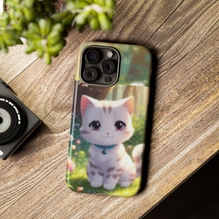 Cute Ai Cat Phone Case - Tough Protection with Floral Design for Cat Lovers