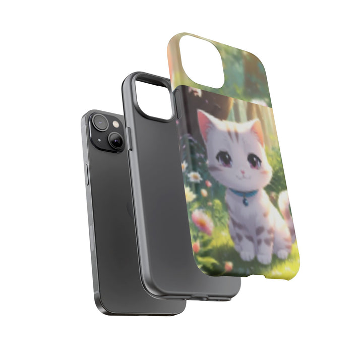 Cute Ai Cat Phone Case - Tough Protection with Floral Design for Cat Lovers