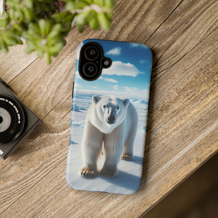 Polar Bear Tough Phone Case - Durable Protector with Arctic Design