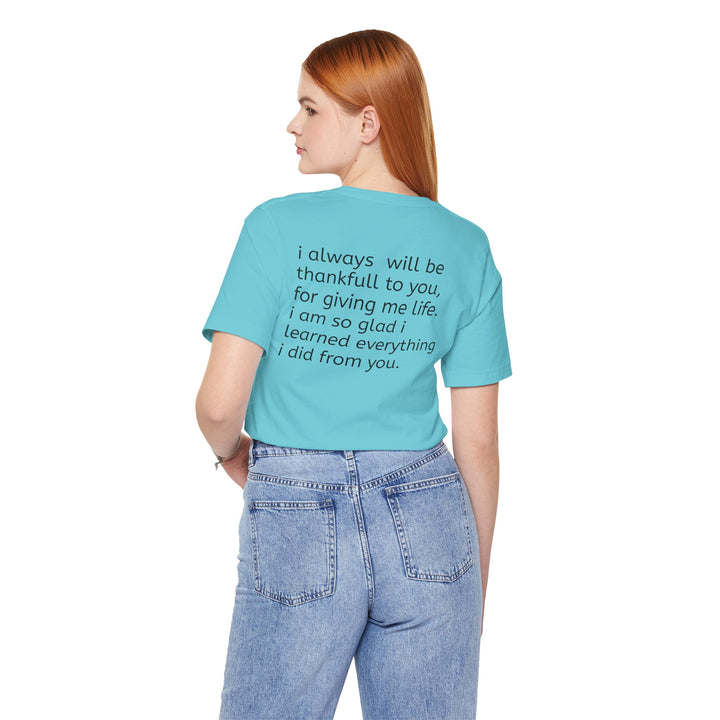 Love You Mom Short Sleeve Tee - Thankful Gift for Mother's Day