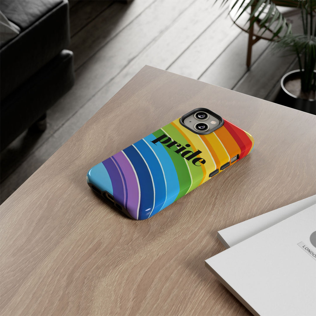 Pride Phone Case - Rainbow Gradient, LGBTQ+ Accessory, Colorful Phone Cover, Unique Gift for Pride Month, Phone Protection