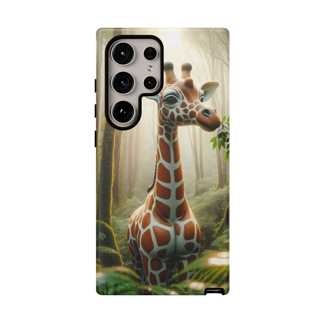 Giraffe Tough Phone Case - Cute Animal Design for Nature Lovers