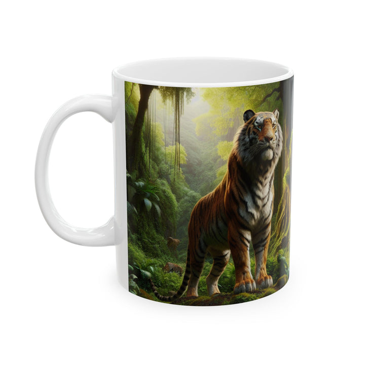 Jungle Tiger Ceramic Mug - 11oz & 15oz Nature Inspired Coffee Cup