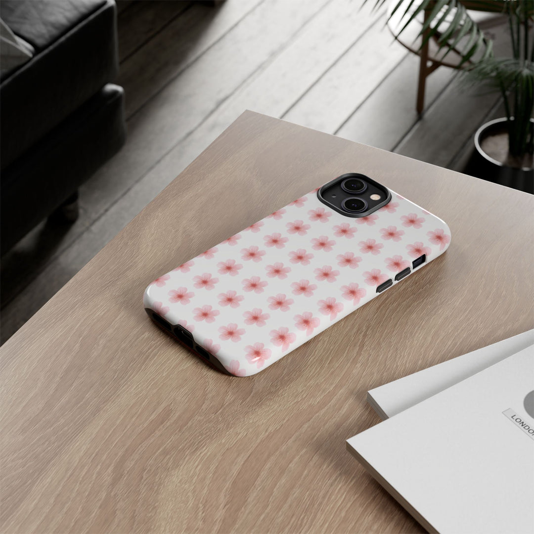 Cherry Blossom Tough Phone Case - Floral Design for Spring & Summer