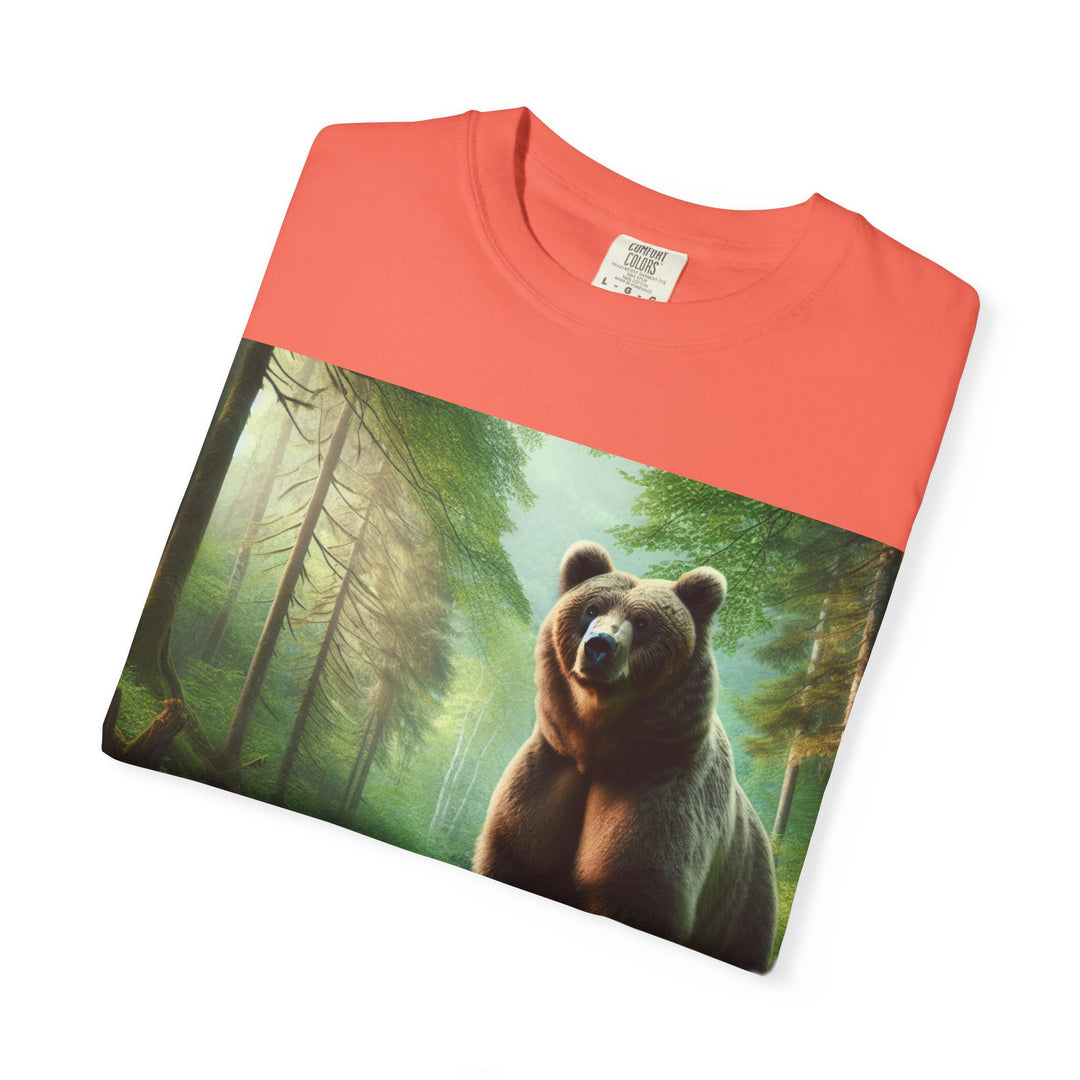 Nature-Inspired Unisex Bear Graphic Tee - Ideal for Outdoor Enthusiasts