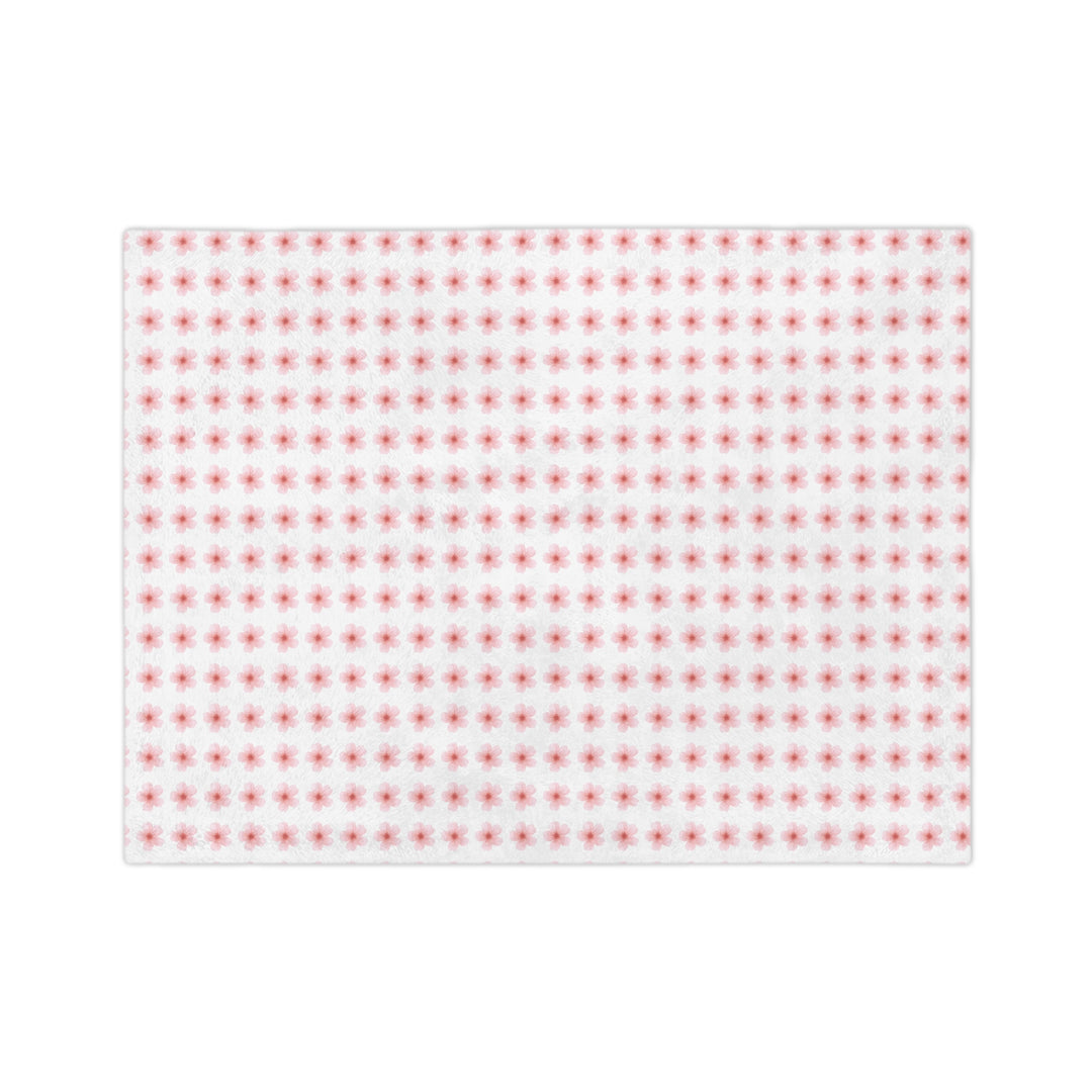 Cozy Velveteen Microfiber Blanket with Floral Design - Perfect for Home Decor and Gift Giving