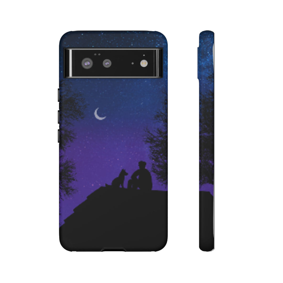 Starry Night Phone Case for Dog Lovers
