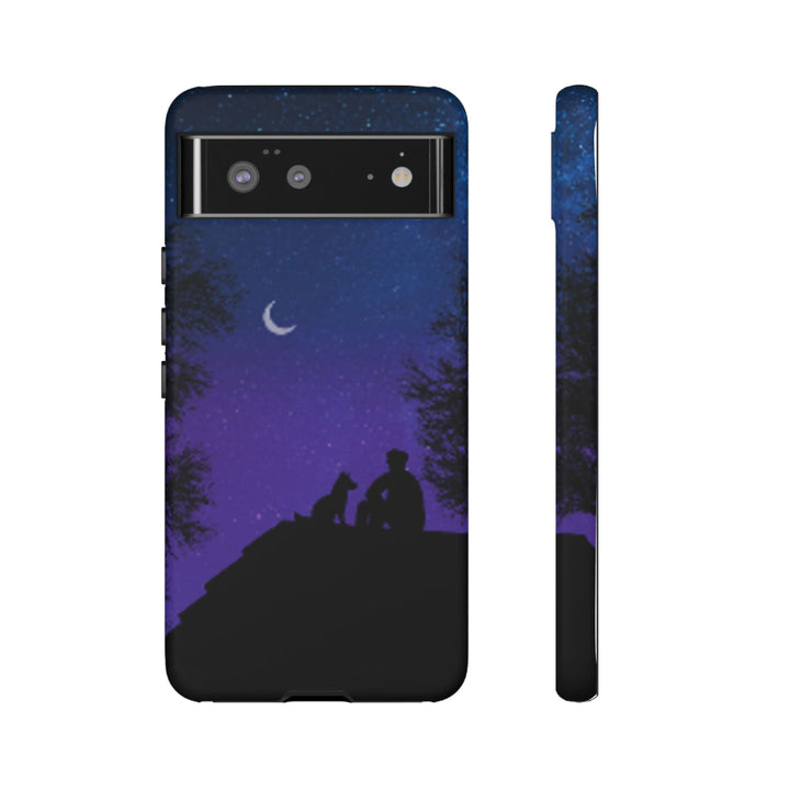 Starry Night Phone Case for Dog Lovers