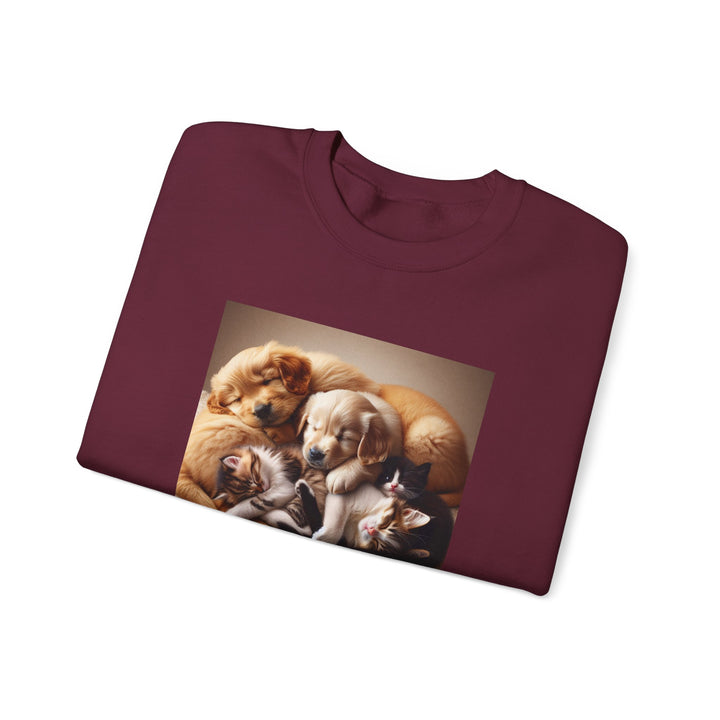 Cozy Pet Lovers' Crewneck Sweatshirt | Cute Dog Design | Gift for Animal Lovers | Comfy Pullover | Birthday or Holiday Gift