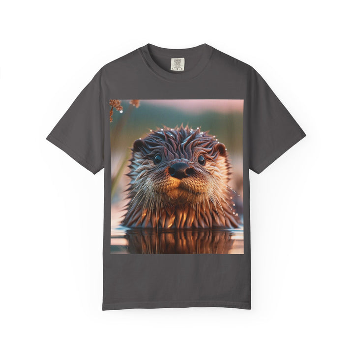 Whimsical Otter Unisex Garment-Dyed T-Shirt - Perfect for Nature Lovers
