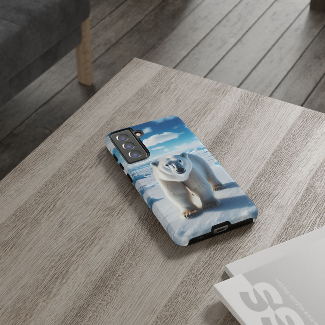Polar Bear Tough Phone Case - Durable Protector with Arctic Design