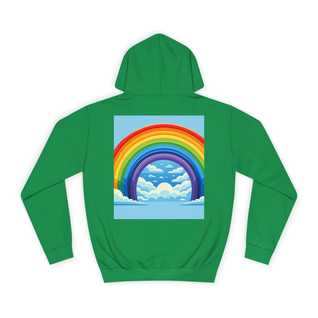Unisex Love is Love Hoodie - Rainbow College Sweatshirt for Pride, LGBTQ+, Everyday Wear, Gift, Casual Style