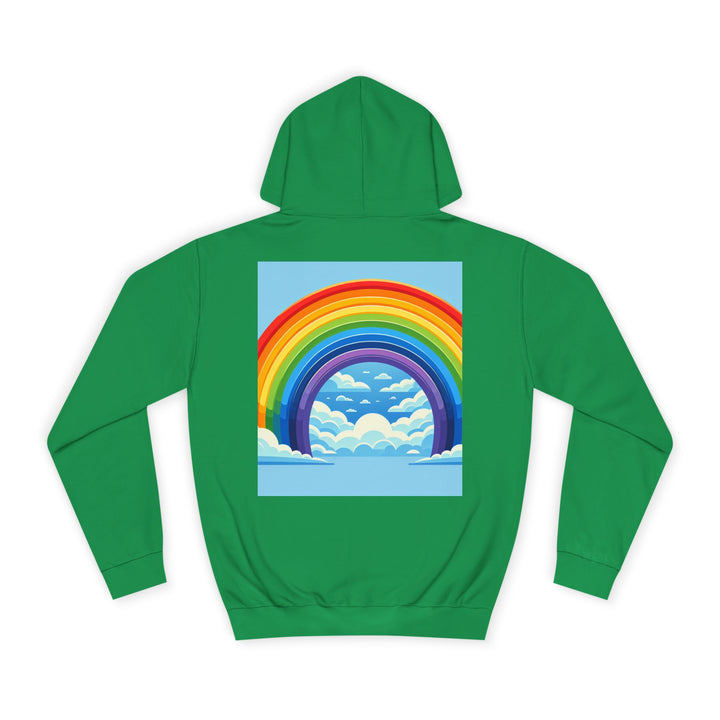 Unisex Love is Love Hoodie - Rainbow College Sweatshirt for Pride, LGBTQ+, Everyday Wear, Gift, Casual Style