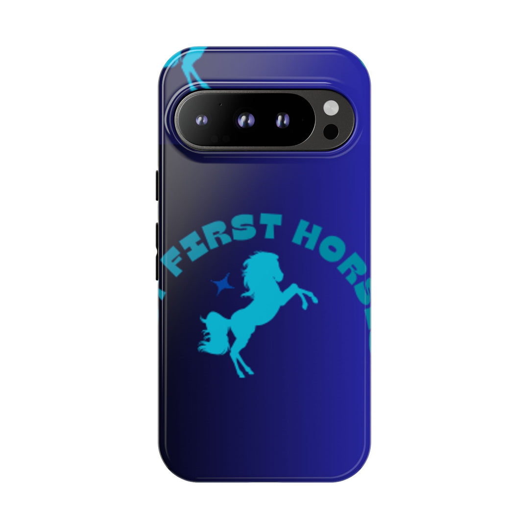 But First Horses Phone Case – Durable Tough Case for Horse Lovers
