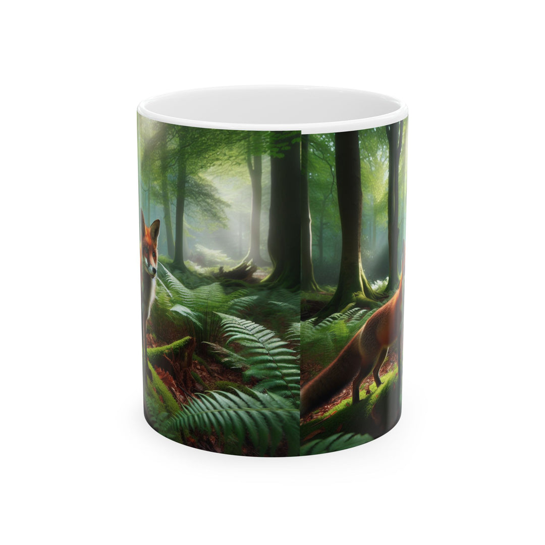 Fox Forest Ceramic Mug - Nature Lover Gift (11oz & 15oz)