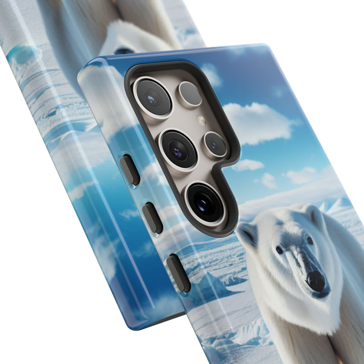 Polar Bear Tough Phone Case - Durable Protector with Arctic Design