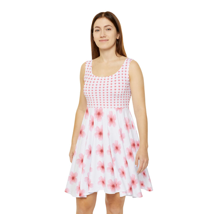 Floral Women's Skater Dress - Charming Summer Style