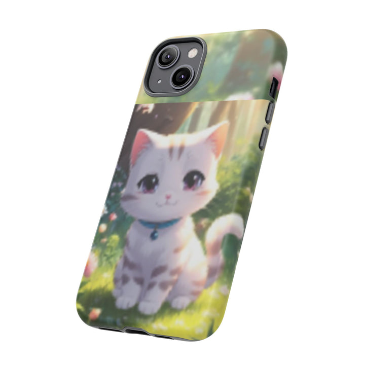 Cute Ai Cat Phone Case - Tough Protection with Floral Design for Cat Lovers