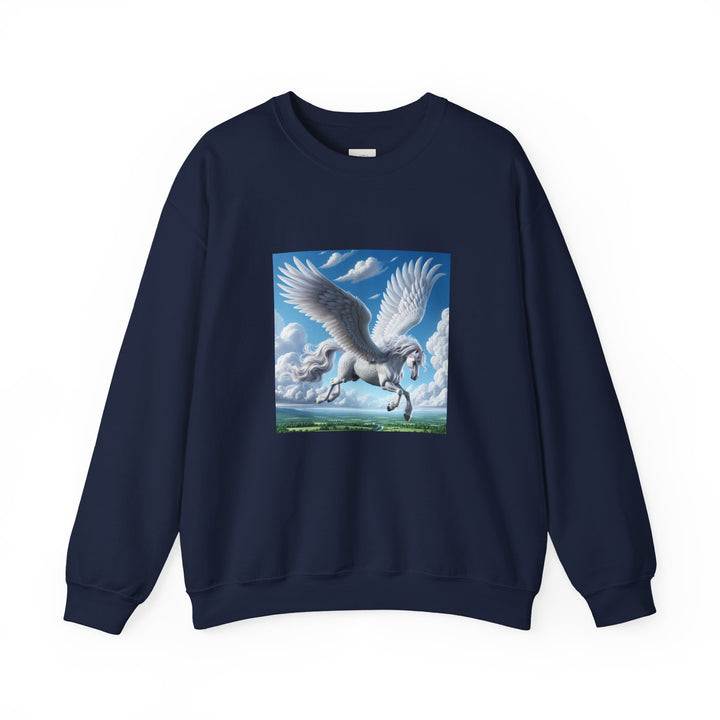 Mythical Pegasus Crewneck Sweatshirt, Cozy Unicorn Gift, Fantasy Apparel, Perfect for Fall, Unique Unisex Sweatshirt