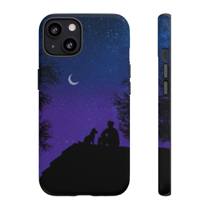 Starry Night Phone Case for Dog Lovers