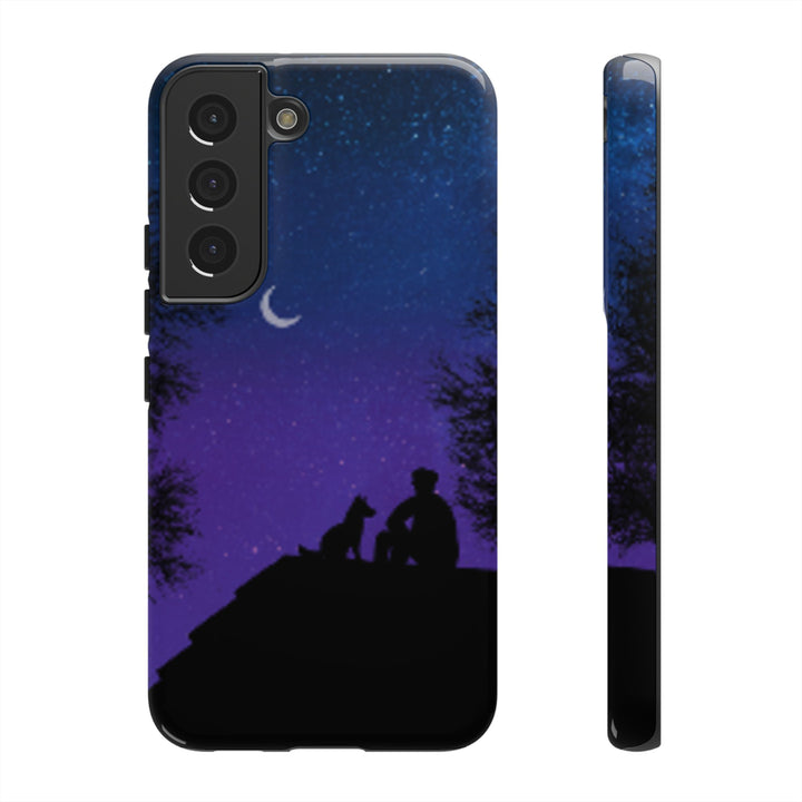 Starry Night Phone Case for Dog Lovers