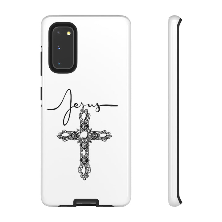 Stylish Tough Case with Jesus Design - Faith-Inspired Phone Cover, Christian Gift, Custom Phone Accessory, Unique Cell Phone Case